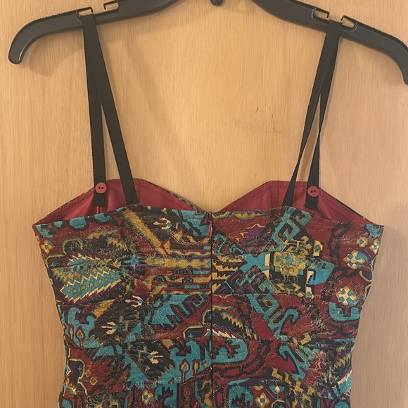 Nanette Lepore Women’s Aztec Southwestern Print Sleeveless Dress Size 0 - Picture 5 of 11
